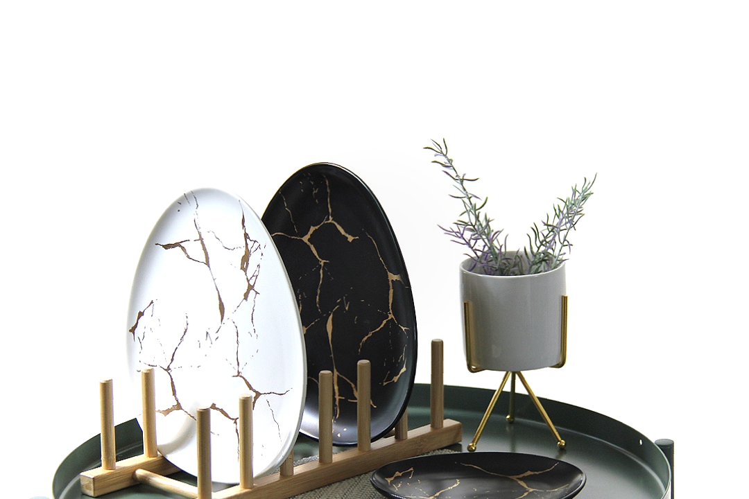 จานลายหินอ่อนเซรามิค